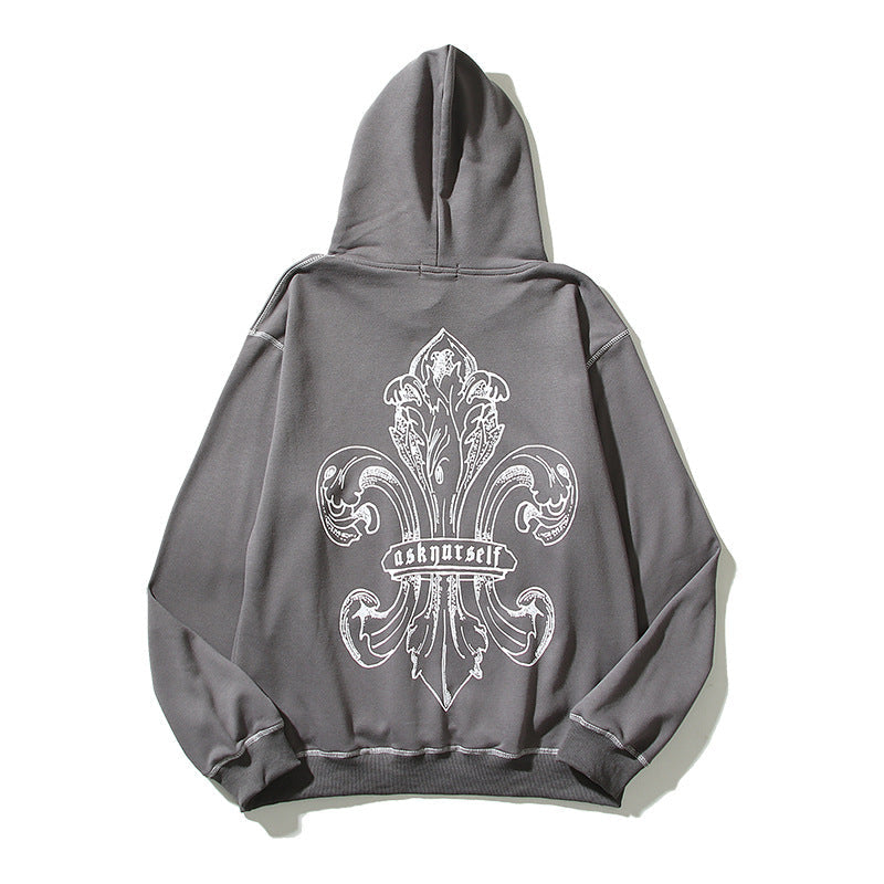 Askyurself Hoodie Autumn and Winter Printing Hoodie Sweater Coat